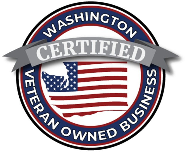 Washington State Certified Veteran Owned Business seal